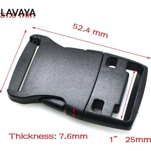 1000pcs/pack 1"(25mm) Plastic Side Release Buckle for Backpack Straps Belts Hiking Camping Bags