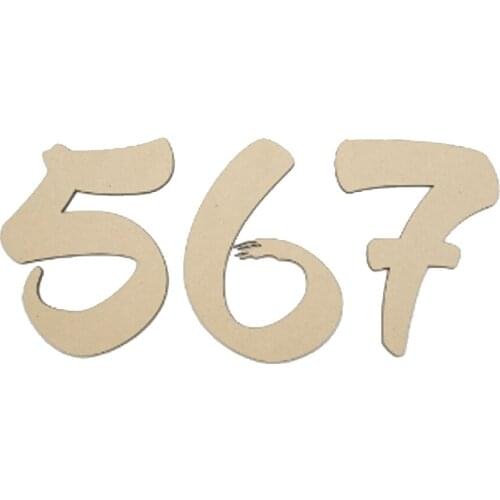 40cm Large Wooden Art Numbers Creative 0-9 Numbers Alphabet Name DIY Warehouse Store Show Wall Decoration