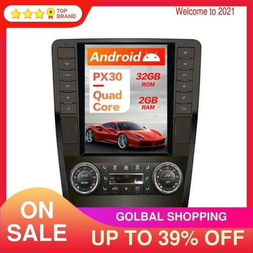 Vertical screen Android 9.0 4+64GB Car GPS Navigation For Mercedes Benz ML W164 W300 ML350 ML450 ML500 GL G320 GL350 GL450 GL500