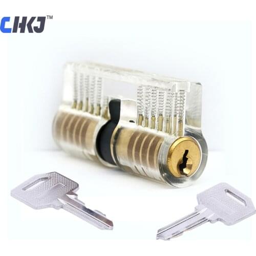 CHKJ Transparent Copper Lock Cutaway Training Skill Professional Visable Practice Padlock Pick View For Locksmith