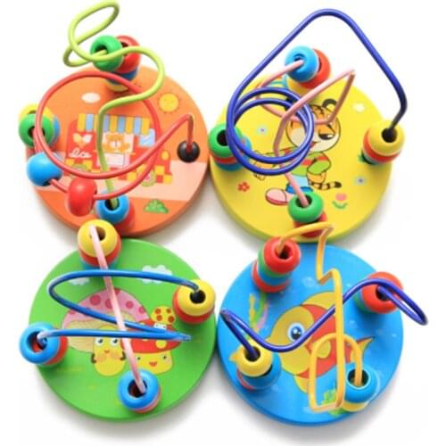 Wooden early educational toys infants educational Animals abacus around beads childrens toys Abacus наматывающие бусы