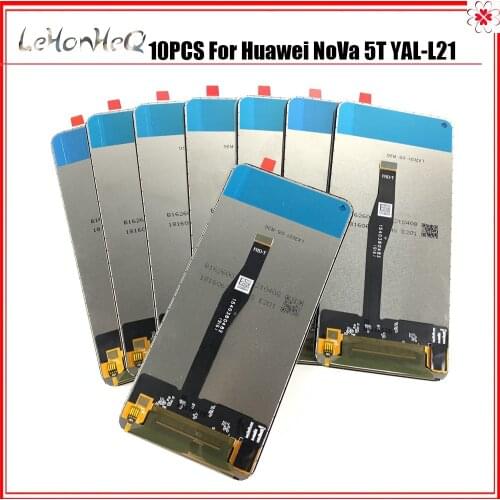 Lot 10 Pcs Original LCD For Huawei Nova 5T LCD Display Screen Touch Digitizer Assembly For Nova5t YAL-L21 YAL-L61 YAL-L71 LCD
