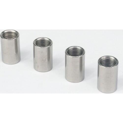 LOT 5 3/8" BSP Female Thread 304 Stainless Steel Pipe Fitting Full Socket Round Connector for water oil air