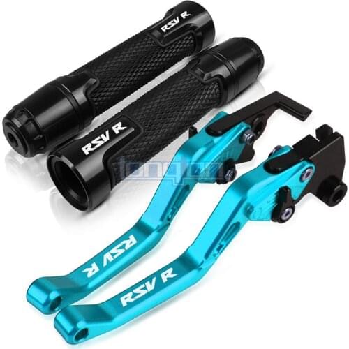 Motorcycle aluminum Accessories RSV R 04-08 Handle Grips Handlebar Short Brake Clutch Lever For APRILIA RSVR 2004-2008 2005 2006