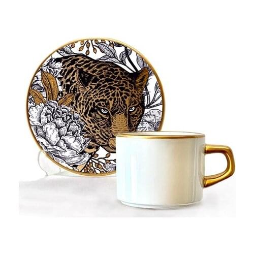 Asaf Tea Cup Set 12 Pieces Leopard