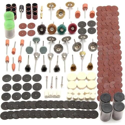 343PCS Sanding Disc Bit Set Mini drill rotary tool fit dremel Grinding, Carving,Polishing tool sets Electric Grinder Accessories