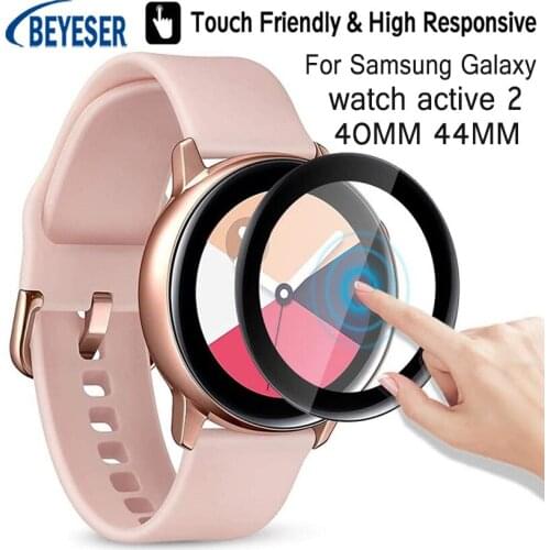 New Screen Protector Film 3D Curved Composite Film For Samsung Galaxy watch active 2 40MM 44MM Smartwatch Clear Protective Film