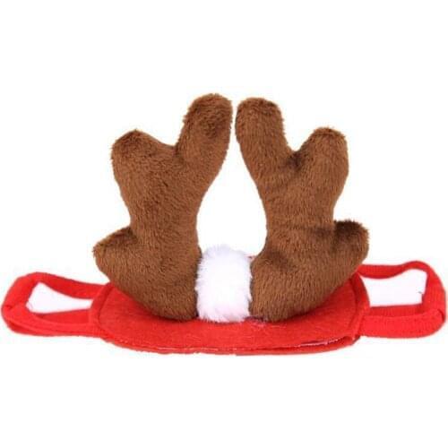 Pet Dog Cat Xmas Reindeer Antlers Hat Headband Hoop Christmas Costume Decoration Festive Cute Pet Hat