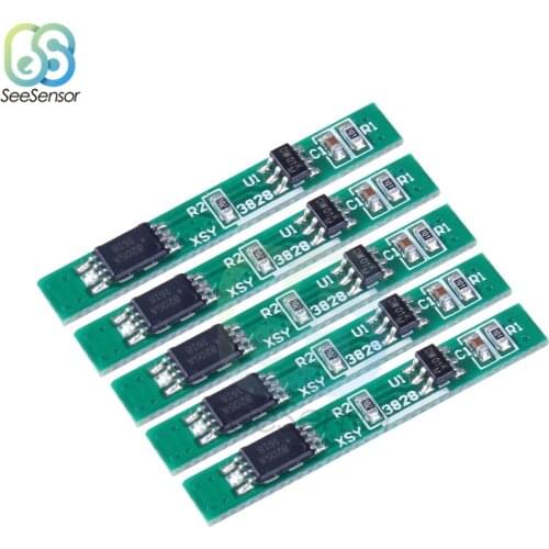 5Pcs 1S 3.7V 2.5A Lithium Battery Protection Board Polymer BMS PCM PCB Over Charge Discharge Li-ion Protect Module