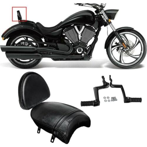 Motorcycle Passenger Pillion Seat Backrest Sissy Bar For Victory Vegas High Ball Gunner New