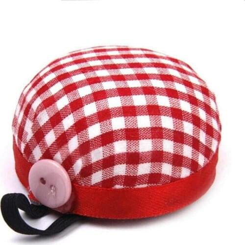Red Check Wrist Pin Cushion, 60mmW, Tailor, Students AA7742