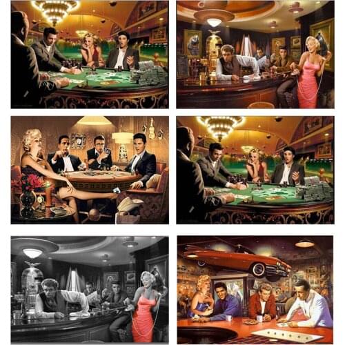 Full square & round 5D DIY diamond painting Marilyn Monroe & Elvis 3D diamond embroidery cross stitch mosaic home decor