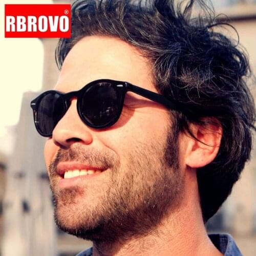RBROVO 2021 Round Sunglasses for Men Vintage Round Sunlasses Men/women Luxury Designer Sunglasses Men Gafas De Sol Hombre UV400