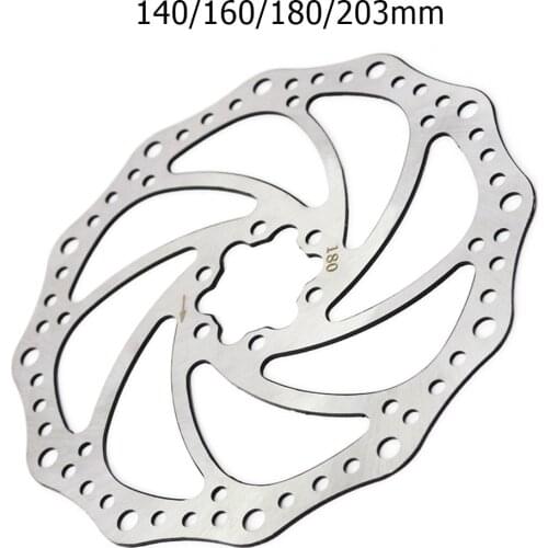 MTB Road Bike Disc Brake Rotor 140mm/160mm/180mm/203mm Fast Heat Dissipation 44mm 6-bolts Rotor Cycling Bicycle Part Accessories