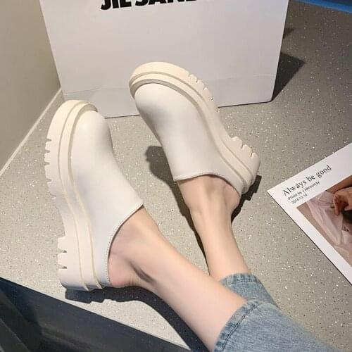 2021 Women Genuine Leather Sandals Summer Wedge Platform Gladiator Sandals Women Open Toe Retro Casual High Heel Sandals