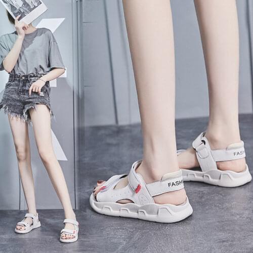 Womens Sports Sandals Summer New Velcro Students Flat Women Sandals Women Shoes