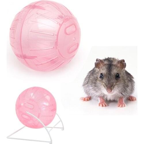 Nice 1 pc pet Toys f small animals 12cm/14.5cm Plastic Colful Run-About Exercise Ball Clear f Hamster Mouse Rate Toy