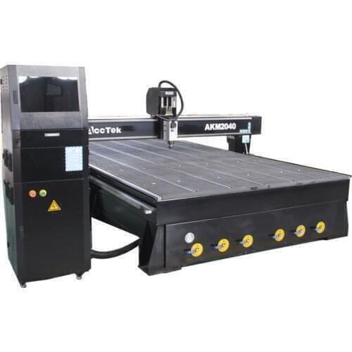 Wood carving machine working cnc router 2000*4000 with vacuum table and rotary