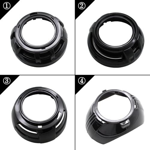 TAOCHIS 3.0 Inches Lens Shroud Black for Bi Xenon Projector Lens HELLA 3R G5 BI LED
