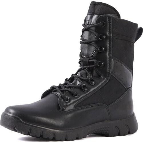 Outdoor Lightweight Special Army Combat Tactical Boots Mens High Waterproof Slip-proof Air-permeable Land Combat Desert Boots