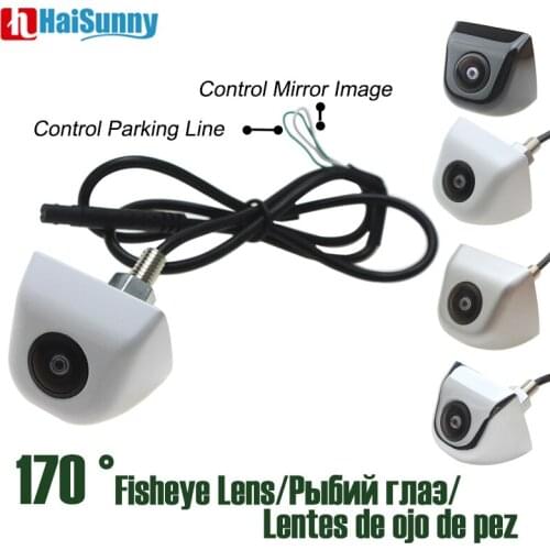 Waterproof Car Fisheye lens Full HD CCD Sony CCTV Backup Rear Camera 170 Degree No Parking Line Starlight Night Vision