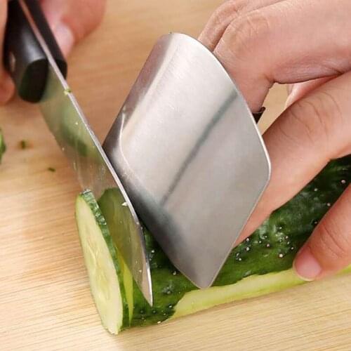 1 Pcs Stainless Steel Finger Guard Finger Hand Cut Hand Protector Knife Cut Finger Protection Tool Kitchen Knives & Accessories