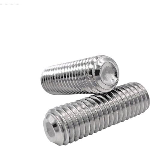 2pcs 5/8-11 concave end screws Allen screw hex socket grup bolts precision bolt stainless steel