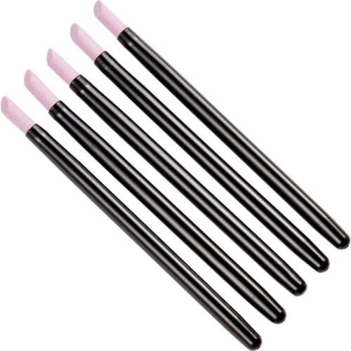5PCS Quartz Polishing Pen Nail Cuticle Hangnails Remover Washable Dead Skin Pusher Trimmer Nail Art Tool Grinding Rods FY184