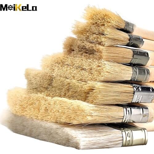 5 Pcs of furniture wide paint brush paint brush set for paint stains, varnish acrylic and oil brush paint brushes