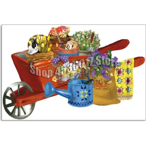 Diamond Mosaic Gardening & Flowers Full 5D Diy Diamond Painting Sunshine Diamond Embroidery Home Decoration Cross Stitch Kit