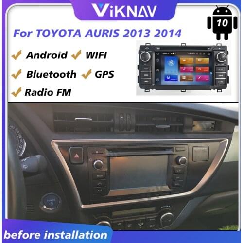 2din Android 10.0 Car Radio Multimedia player Audio DVD Player For TOYOTA AURIS 2013 2014 car stereo autoradio auto audio
