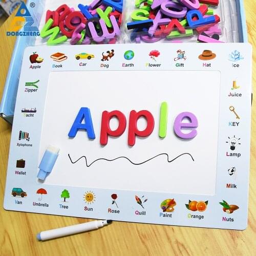 Kids Paper 3D Alphabet Number Puzzle Baby Colorful Letter Digital Geometric Portable Puzzle Educational Toy For Toddler