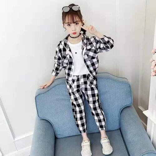 Children Tracksuit Kids Girl Clothing Sets Baby Girls Fashion Autumn Style Sports Suits Hoodies Tops Coats +Pants Girls Clothes
