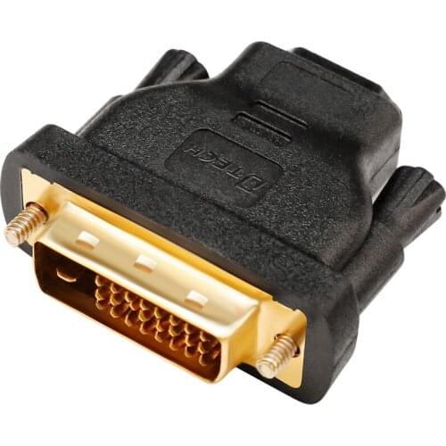 DTECH Bi-Directional DVI-D Port Converter DVI Male to HDMI Female Adapter