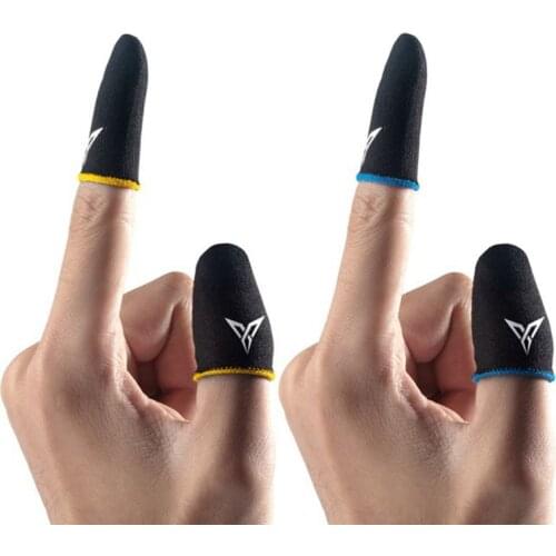 1 Pair L1 R1 Breathable Mobile Game Controller Finger Sleeve Touch Trigger for PUBG Mobile Rules of Survival Gatillos