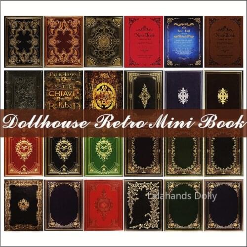 1:12 Dollhouse Mini Pocket Classical Book Suit for BJD Scene Shooting Props Furniture Accessories