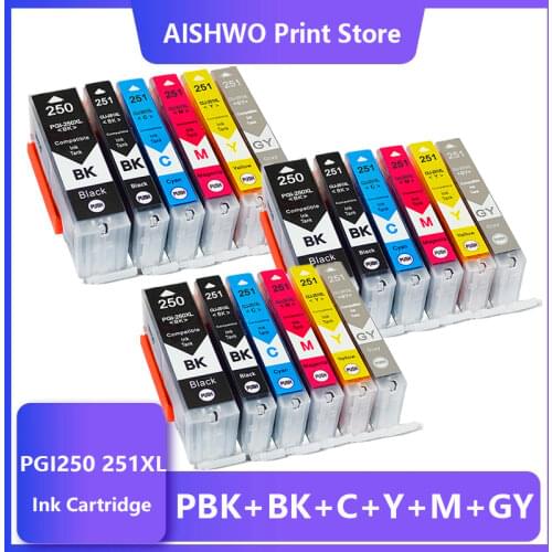 18PK PGI250 PGI-250 CLI-251 for Canon PIxma MG6620 MX922 MG5620 MG5420 MG6320 MX922 MG6420 MG7520 MG5520 iP7220 ink cartridge