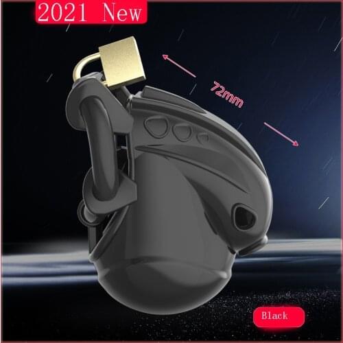 New Arrival Reusable Chastity Cage Adjustable Size Penis Rings Sex Toys For Men Masturbators Silicone Cage Bdsm Dick Scrotum Cbt