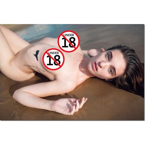 Sexy Beauty Girl on the Beach Adult Model Poster Canvas Prints Modern Wall Art Painting Wall Picture For Living Room Decor