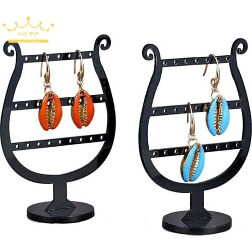 Wine Glass Shape Earring Holder Stand Display Earring Organizer Jewelry Display Stand 3pcs/set