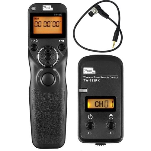 PIXEL TW-283 DC0 Wireless Timer Shutter Release Remote Control For Nikon D850 D810A D810 D800E D800 D700 D500 D300S D300 D5 D4