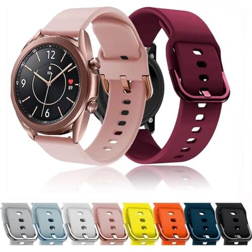 Replacement Band For Samsung Galaxy Watch 3 41mm Silicone Strap For Samsung Galaxy Watch Active 1/2 Galaxy Watch 42mm Watchbands