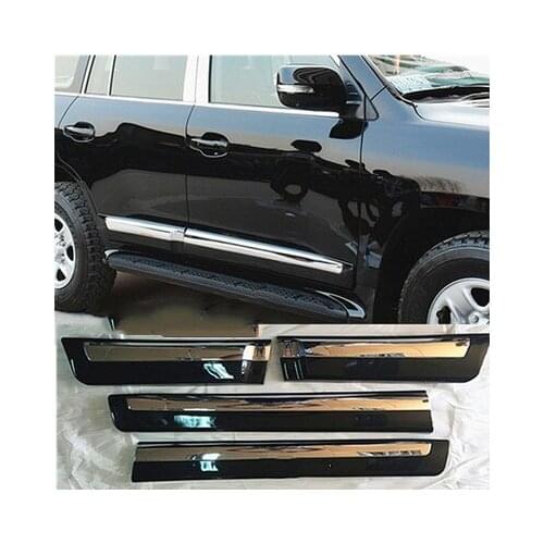 RQXR Car body door plate strips protection for Toyota land cruiser LC200 4000 4600 4700 5700