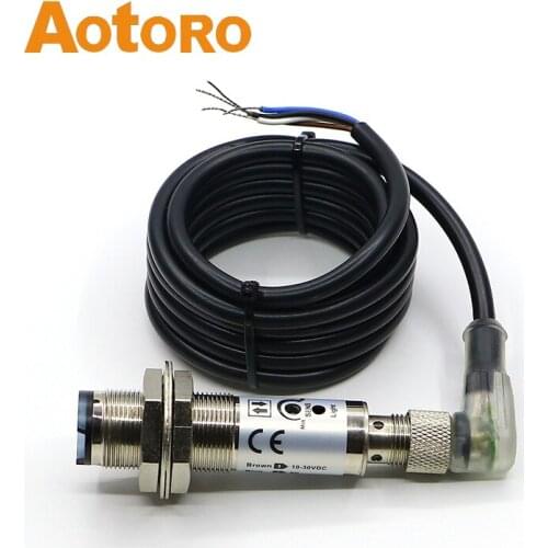 Alarm sensor ERC18M-DS30B1 with connector diffuse photoelectric switch