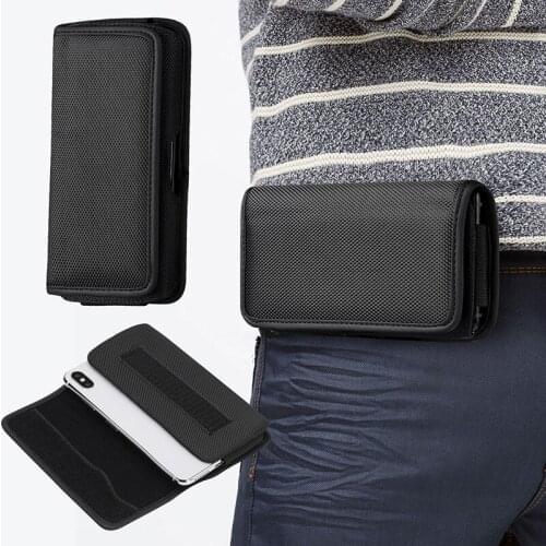 Mobile Phone Waist Bag Men Oxford Testificate Belt Bag for iPhone Samsung Xiaomi Huawei HTC Pouch Case Belt Clip 3.5-6.3 inch