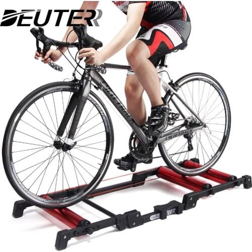 Cycling Trainer Indoor Exercise Bicycles Holder Aluminum Alloy Fitness Home For 24-29‘’ MTB Road Bike Rollers Training