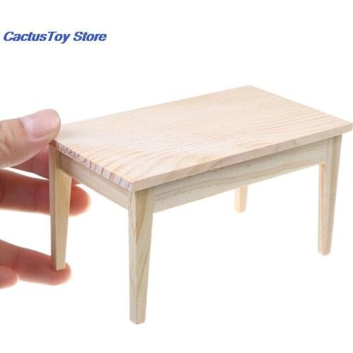 1/12 Mini Dining Table Furniture Model Toys For Doll House Decoration 1/12 Dollhouse Miniature Accessories