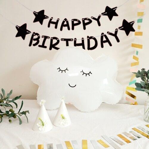 1pcs rainbow smile cloud sun foil balloon happy Birthday Party Decoration Helium Balloon baby shower Supplies kids Toy Gift ball