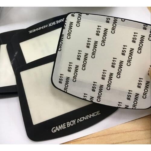 100 PCS/LOT Screen Lens For Gameboy Advance for GBA Replacement Glass Screen Protect Plexi glass