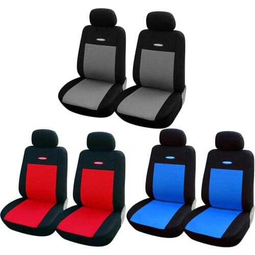 2 Set Car Seat Covers Mesh Sponge Interior Accessories T Shirt Design Front Easy Disassemble Cleaning Travel For Car/Truck/Van
